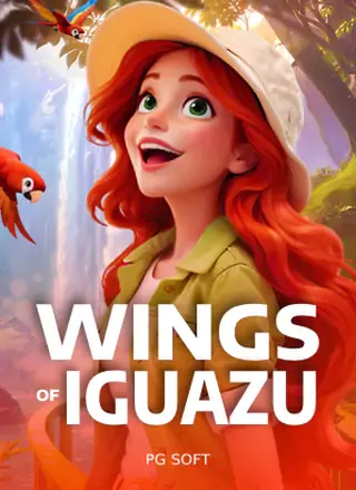 ภาพปกเกมสล็อต Wings of Iguazu ธีมน้ำตกอีกวาซูธรรมชาติจากค่าย PG Soft